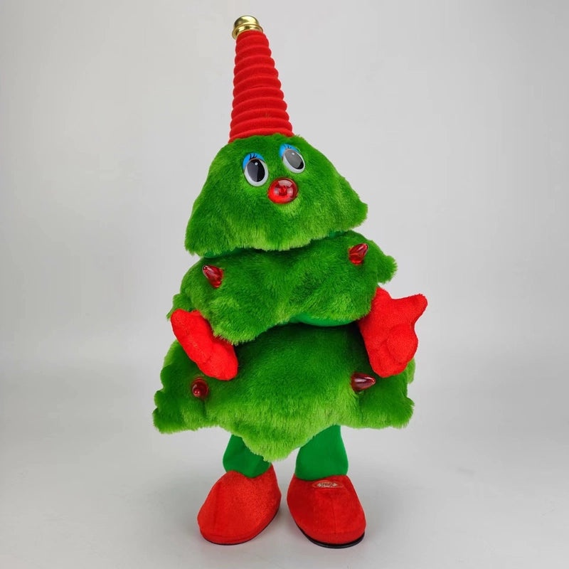 Glowing Musical Dancing Christmas Tree Plush Toy for Kids|Holiday Gifts Toys