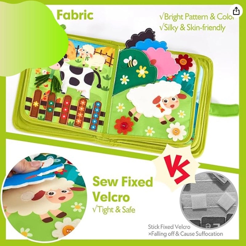 Early Learning Felt Busy Book for Kids|Educational Toys and Busy Boards