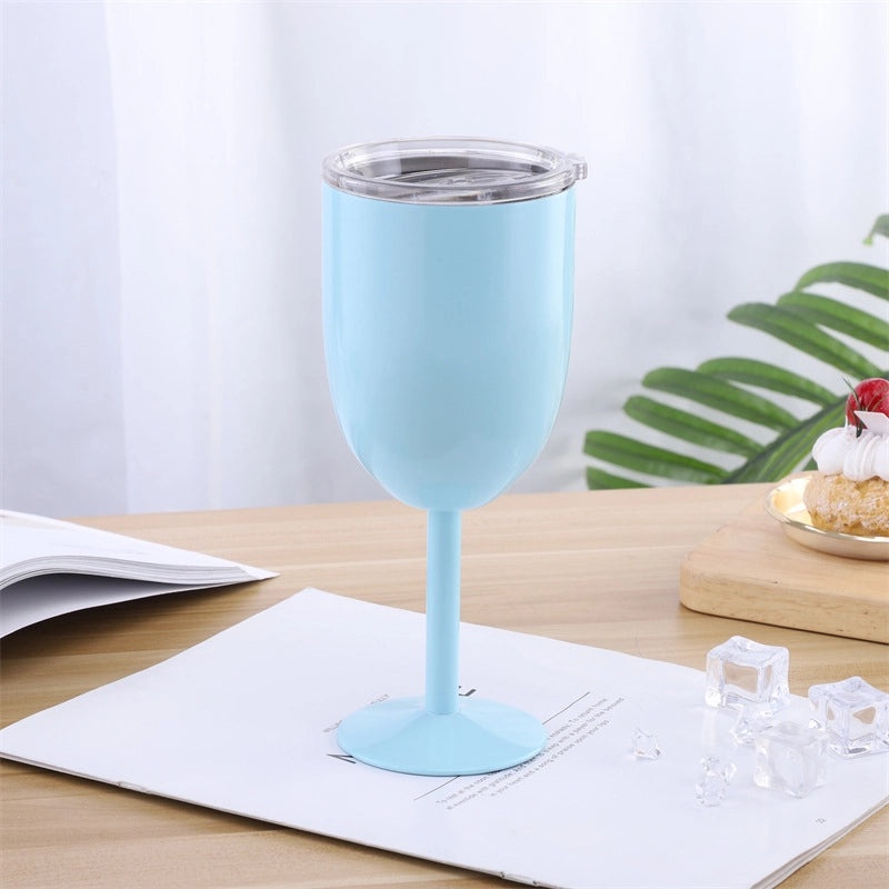 Elegant Solid Color 304 Stainless Steel Wine Glass for Casual Use | Drinkware & Bar Accessories