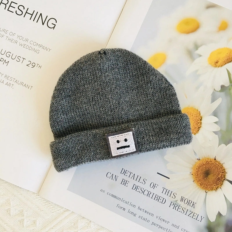 20cm Doll Smiling Wool Hat Knitted Cotton Cap for 20cm Doll Clothes Replacement|Doll Accessories