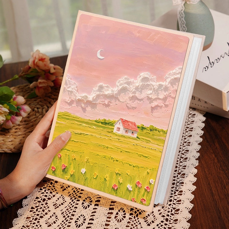 Colorful Oil Painting Suede Photo Album for Daily Fairy Princess Style|Home & Living - Photo Albums & Accessories