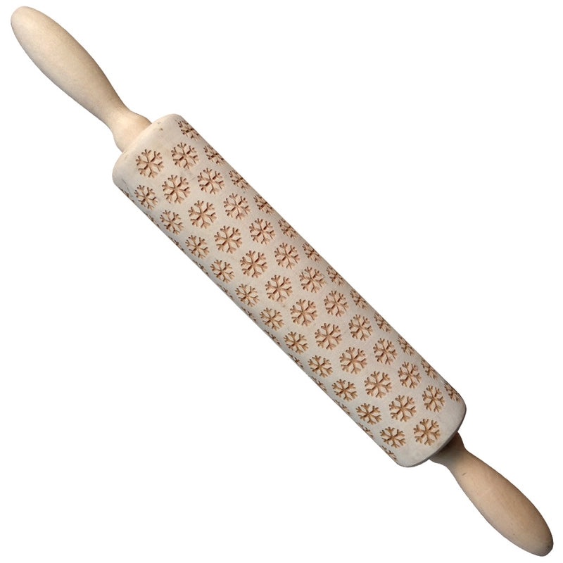 Christmas Elk Cartoon Rolling Pin Ethnic Style Theaceae Muhe | Kitchen Utensils & Baking Tools