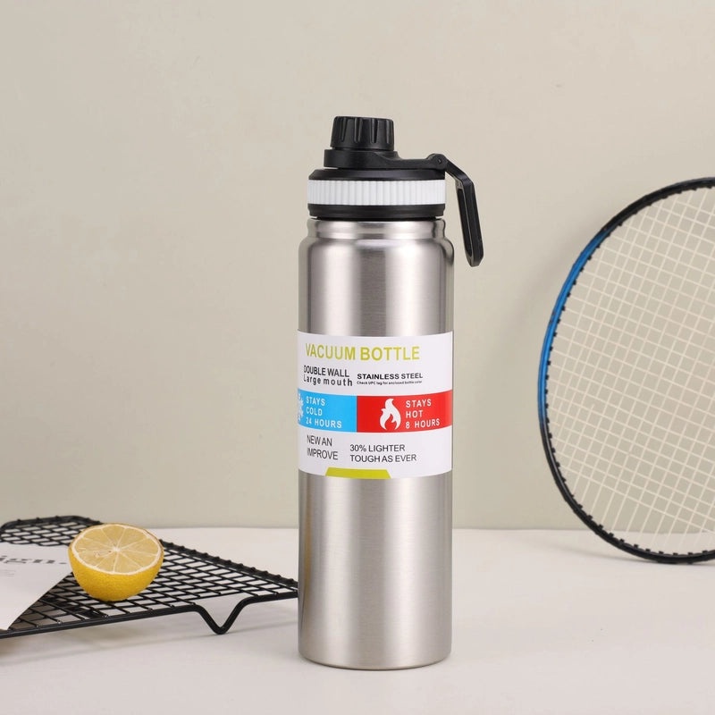 Casual Stainless Steel 304 Thermos Cup with Letter Design 201 Grade | Drinkware & Thermos Bottles