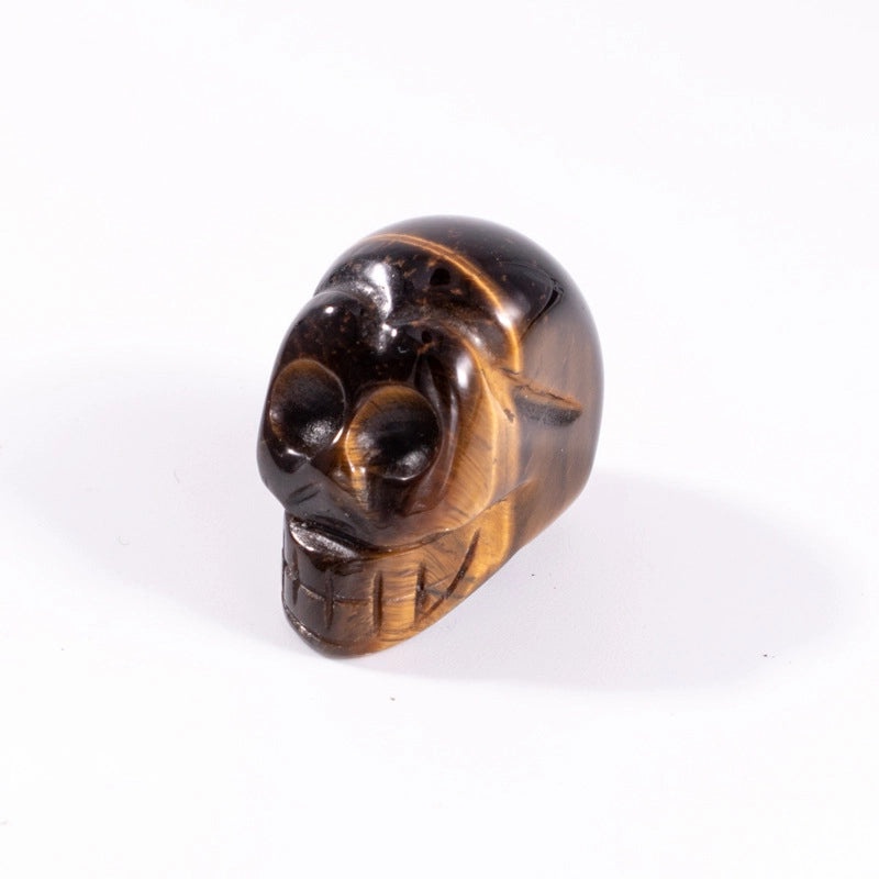 5-Piece Halloween Minimalist Skull Gem Obsidian Artificial Decorations|Home Decor