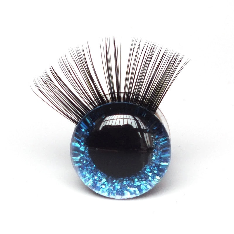 3D Glitter Eye Plush Toy with Eyelashes | Decorative Eye Accessories