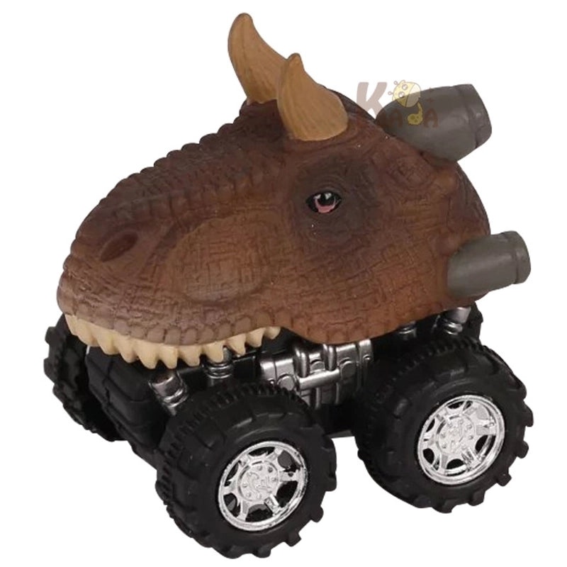6 Pieces Mini Dinosaur Warrior Toy Cars for Kids Creative Plastic Model Set|Toys & Games