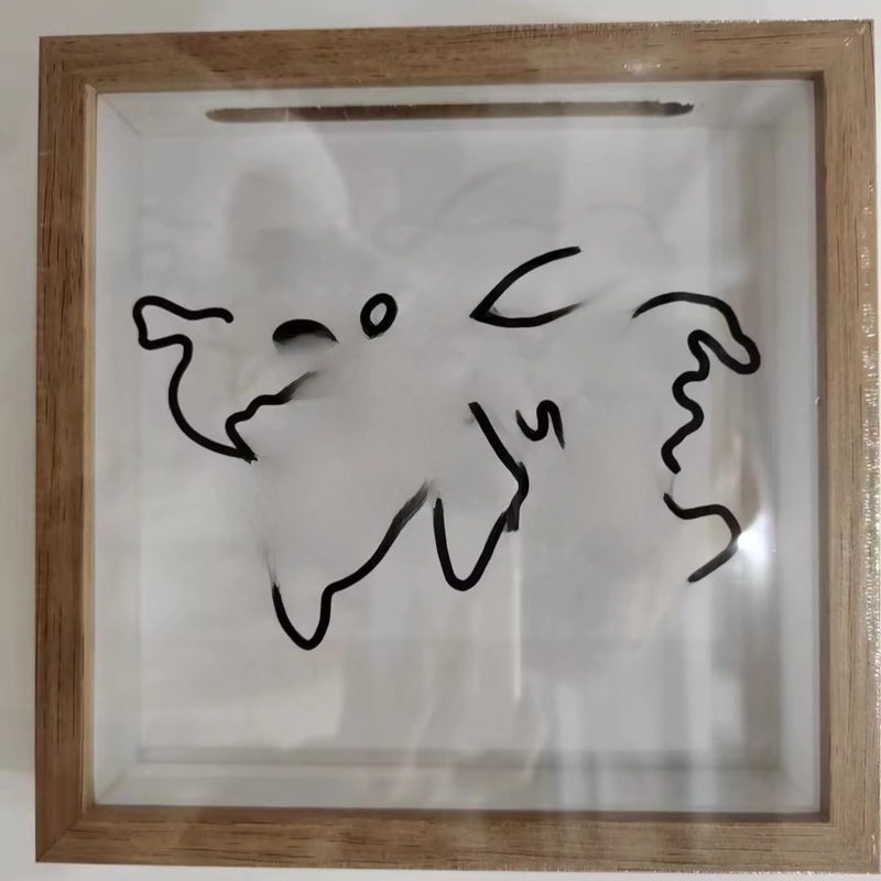 Decorative Storage Box with Postcard Slot Souvenir Piggy Bank Photo Frame Map Design|Home Decor & Storage