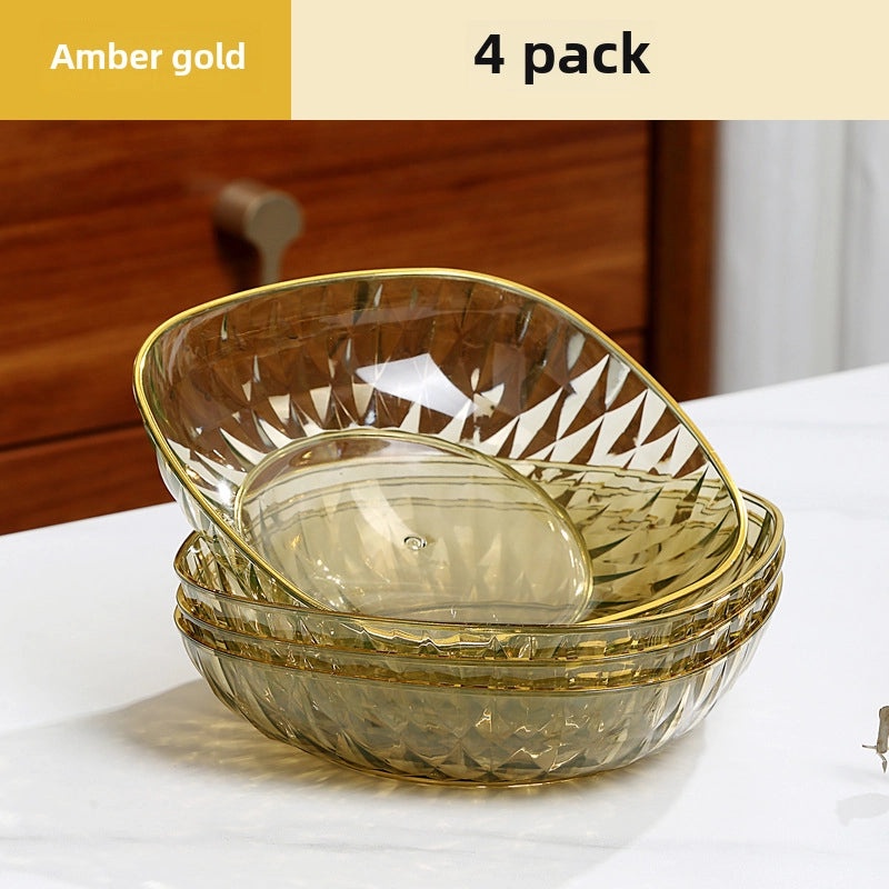 Light Luxury Transparent Premium Bone Dish for Dining Table | Tableware & Dining Accessories