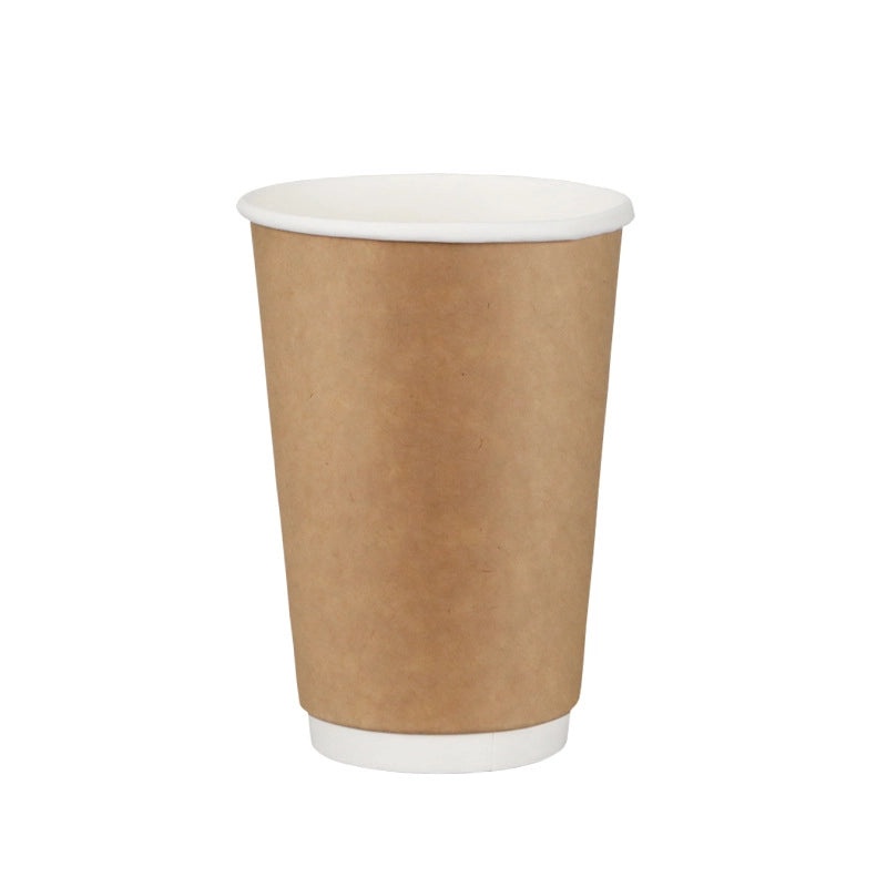 Disposable Double Thick Coffee Cup Customized Kraft Paper Hot Drink Soy Milk Hollow Cup | Coffee & Tea Cups