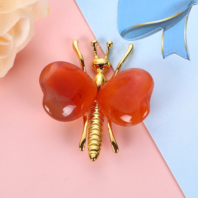 Delicate Butterfly Amethyst Necklace Charming Artificial Jewelry Decor | Jewelry & Accessories