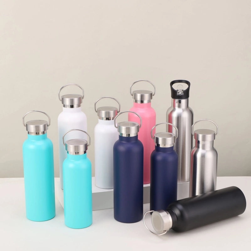 Double-Layer Vacuum Insulated Large Capacity Stainless Steel Thermal Travel Kettle Portable Wide Mouth Sports Water Bottle|Travel Accessories