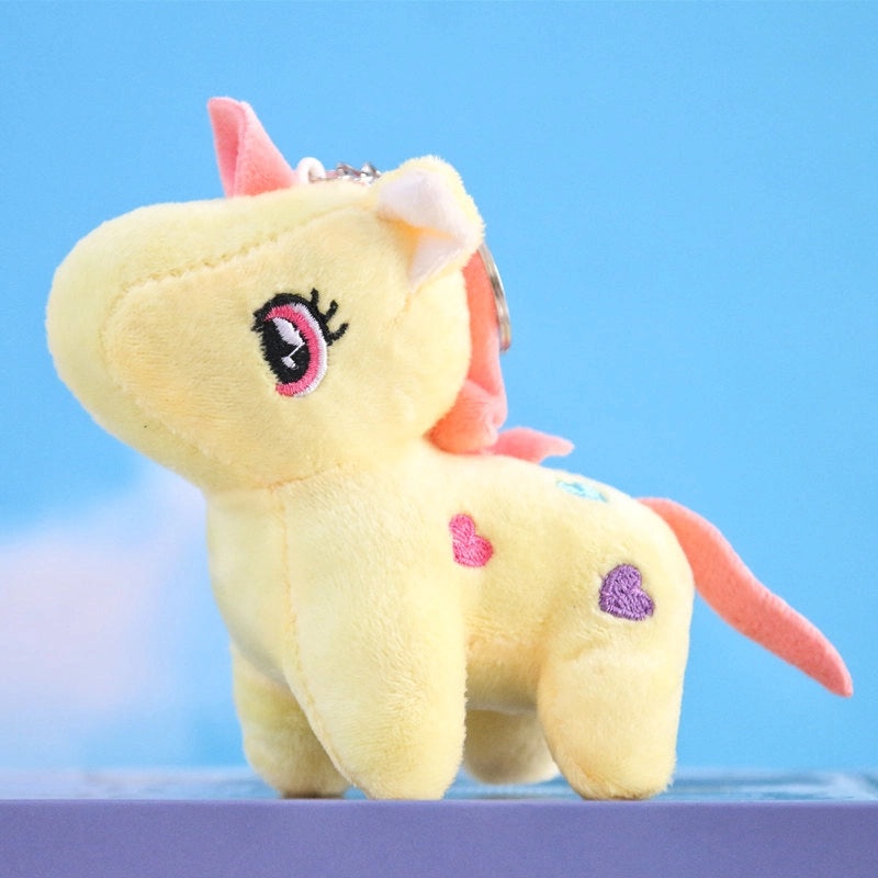 Pony Wedding Plush Doll Keychain Pendant Cute Little Pony Toy Charm|Accessories & Keychains