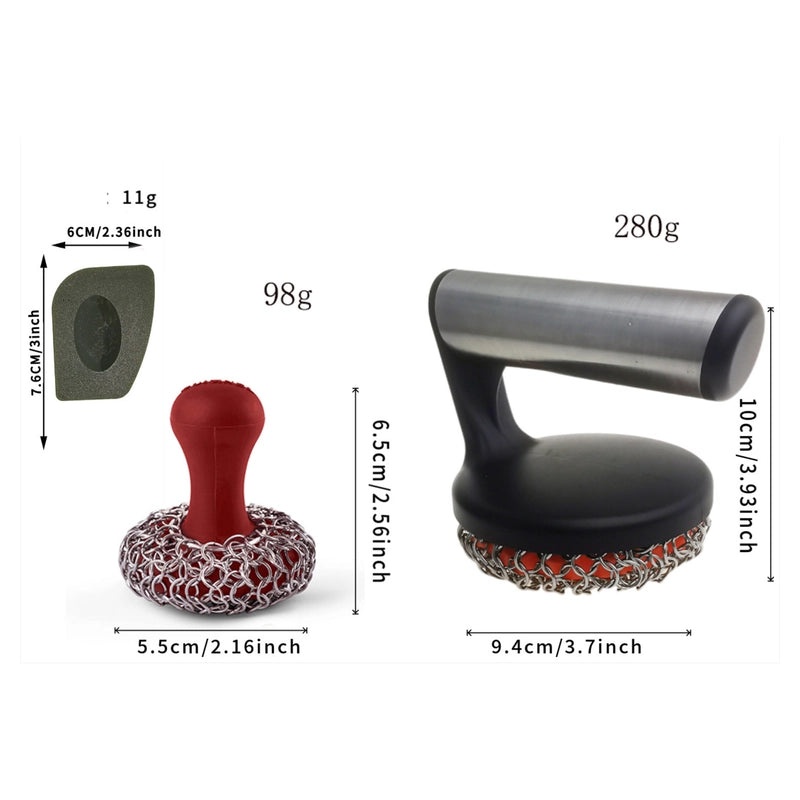 Stainless Steel Cleaning Brush 10" Solid Color Durable Basic Household Tool|Home & Kitchen Cleaning Tools