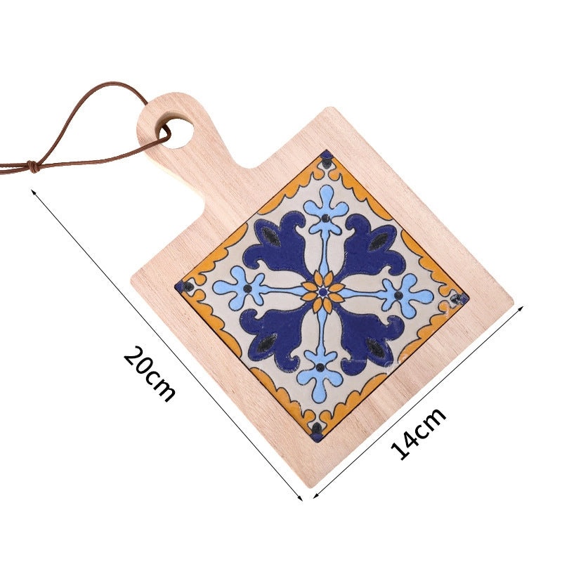 Stylish Geometric Wooden Placemat Single Piece|Home & Kitchen Accessories