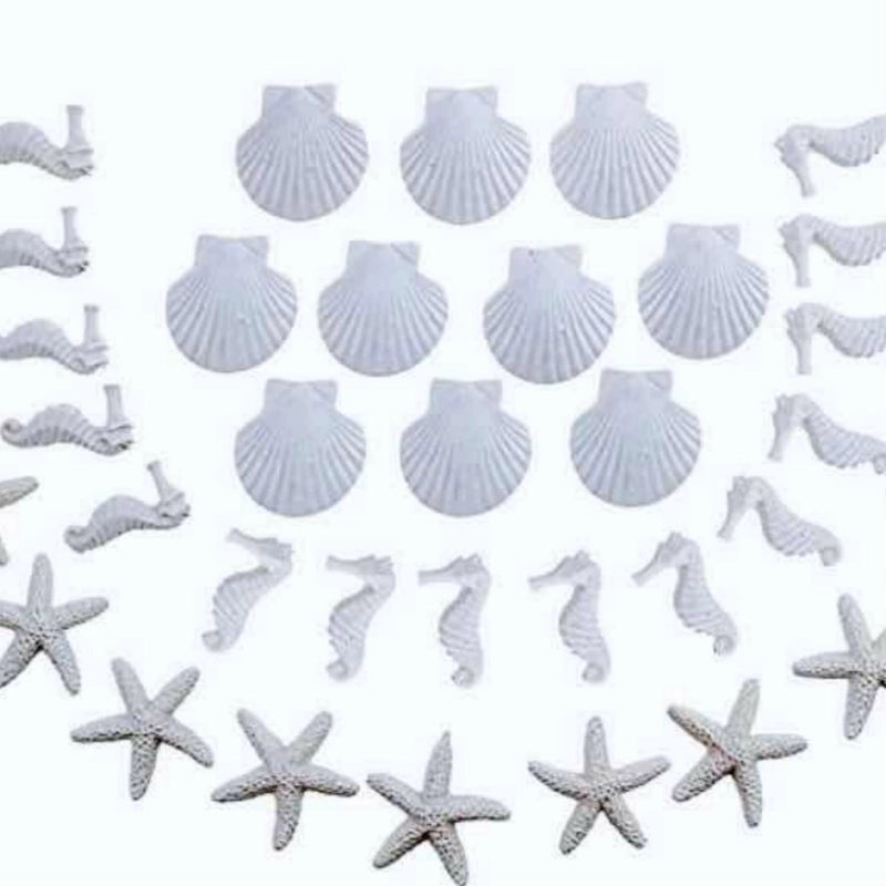 Minimalist Starfish and Seahorse Resin Ornaments for Casual Home Decor|Home Decor Ornaments