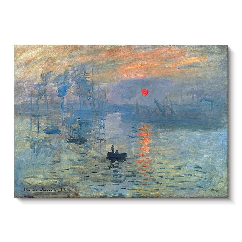 Yinhao Monet Van Gogh Harvest Wheat Field Oil Painting Wall Art for Living Room Dining Room Hallway|Wall Art & Paintings