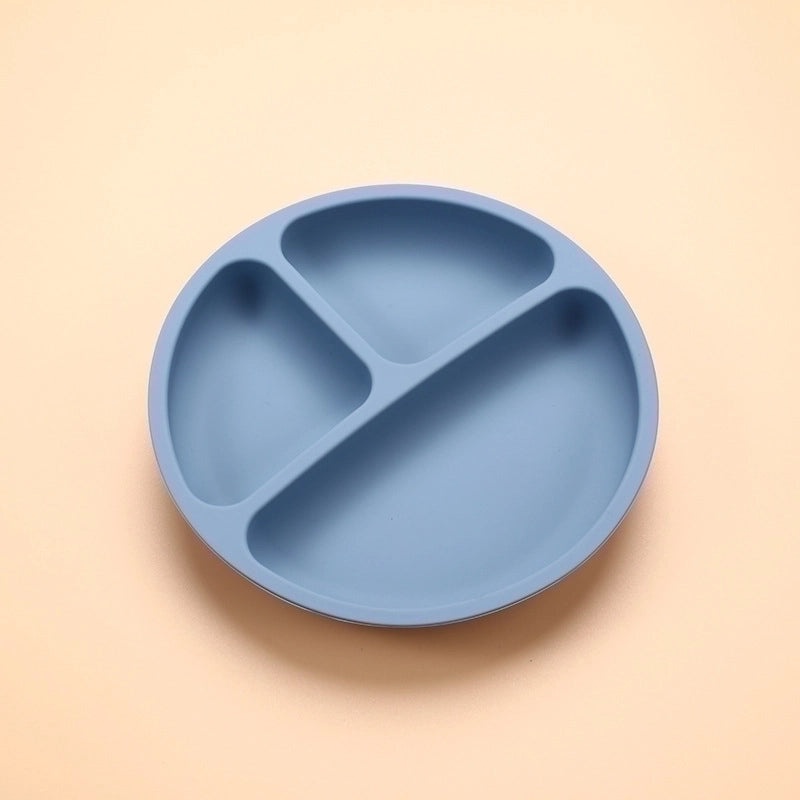 Stylish Single Solid Color Silicone Plate for Daily Use|Kitchenware & Dining Accessories