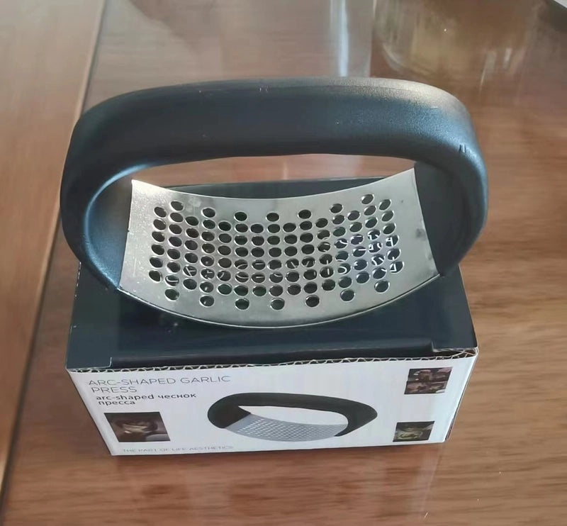 Stainless Steel Garlic Press Manual Crusher Garlic Peeler Clip Kitchen Tool|Kitchen Tools & Gadgets