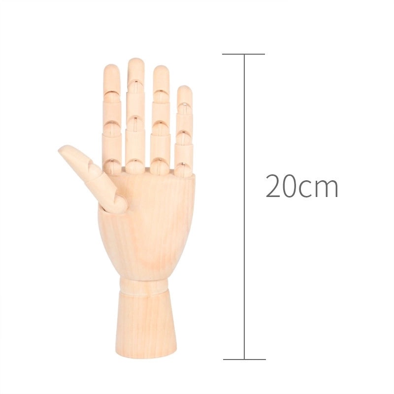 Minimalist Wooden Human Hand Sculpture for Daily Use | Home Decor & Art Supplies