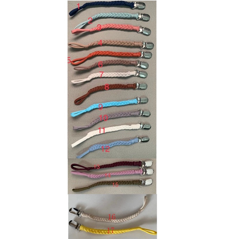 60 Pieces Pacifier Clips with Chain for Babies Anti-drop Silicone Teether Holder|Baby Accessories and Teethers