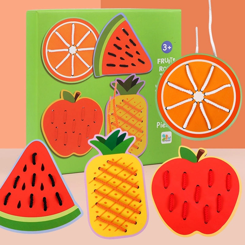 Toddler Fruit Wood Games for Table & Floor Play (Ages 3-6) | Educational Toys