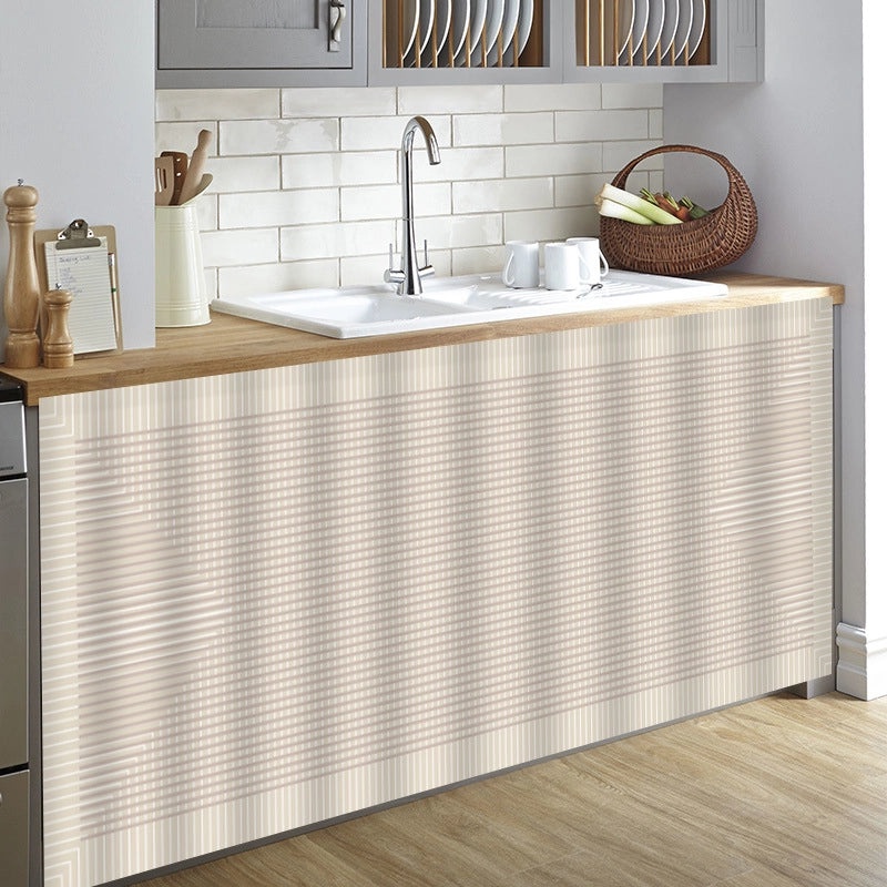 无痕防尘柜滑轨遮挡柜帘 自粘免打孔隐形柜门布帘|家居收纳配件