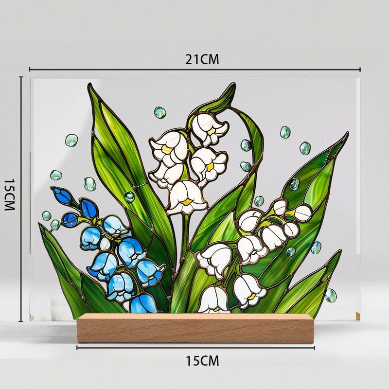 Elegant Minimalist Acrylic Flower Wooden Home Decor | Home Decor