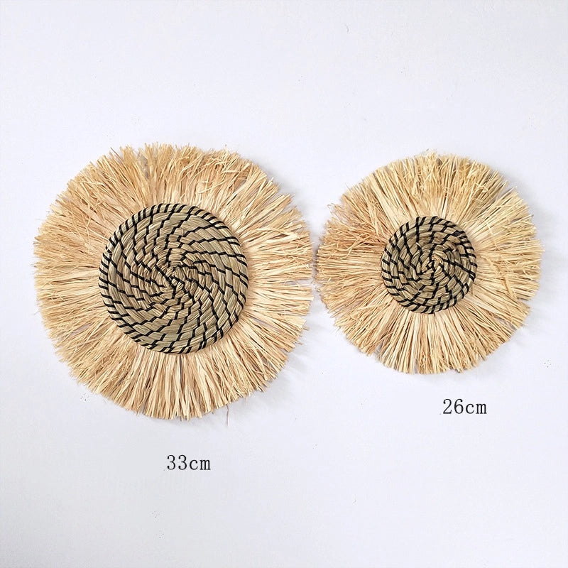 Ethnic Straw Wall Hanging Moroccan Style Home Decor Sofa Bedside Accent|Home Decor