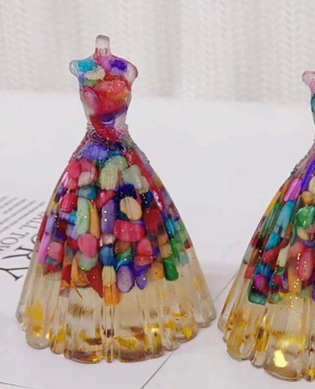 Minimalist Geometric Resin Crystal Ornaments Elegant Romantic Artificial Home Decor|Home Decor