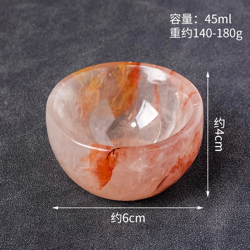 Women's Classic Crystal Teacup For Home Decor Pink White Heart Shaped