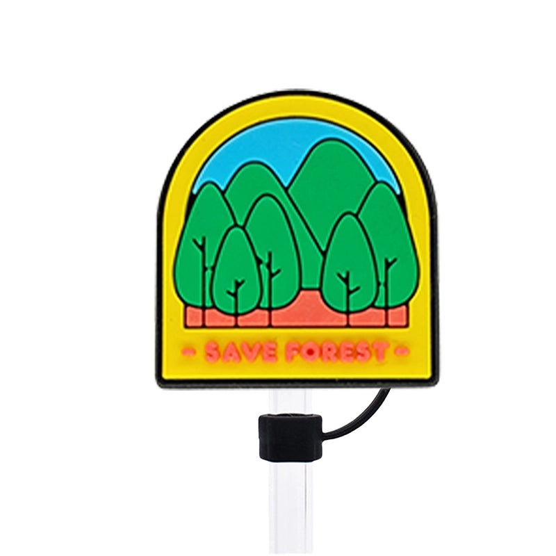 Adorable Alphabet Silicone Straw Caps 10 Pieces/Set|Drinkware Accessories