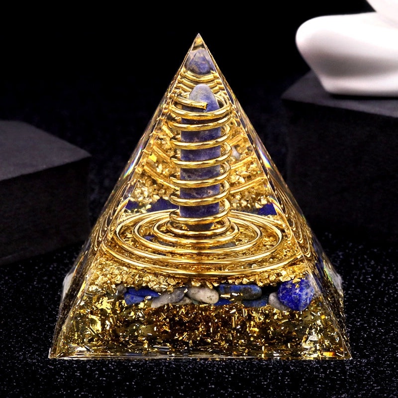 Minimalist Classic Resin Pyramid Ornament Decorative Crystal Pyramid Sculpture|Home Decor Accessories