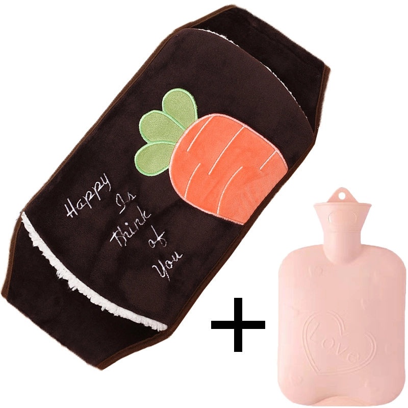 Plush Hot Water Bag with Protective Belt for Waist and Hands Warmth | Home & Personal Care