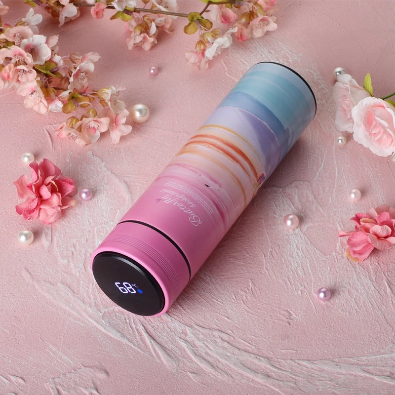 Creative 304 Stainless Steel Vacuum Thermos Cup with Replaceable Battery | Fashion Accessories & Drinkware