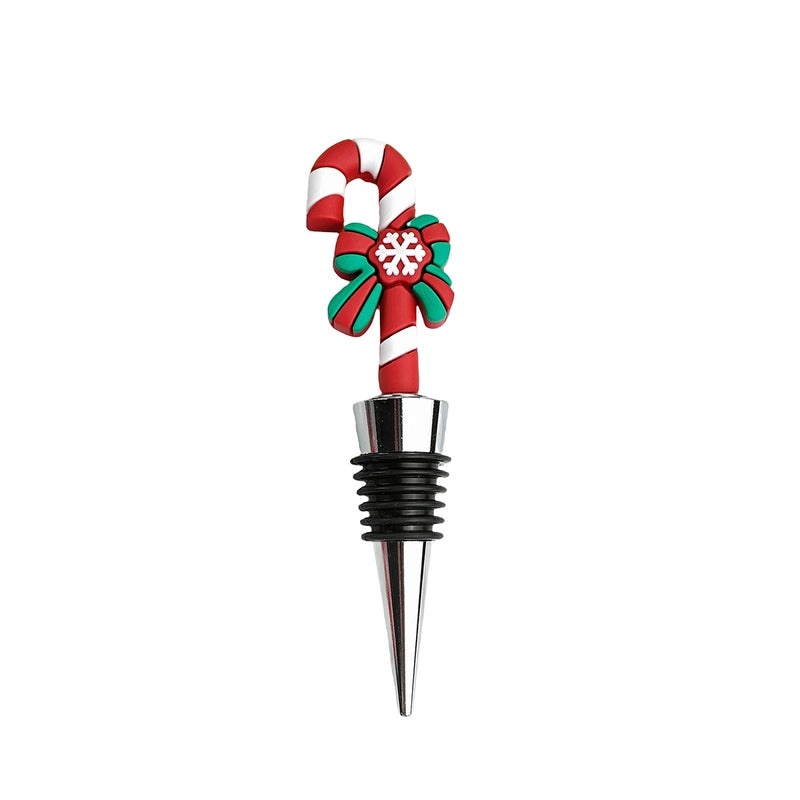 Christmas Holiday Wine Stopper with Santa Claus, Christmas Tree, and Elk Design PVC Alloy | Kitchen & Dining
