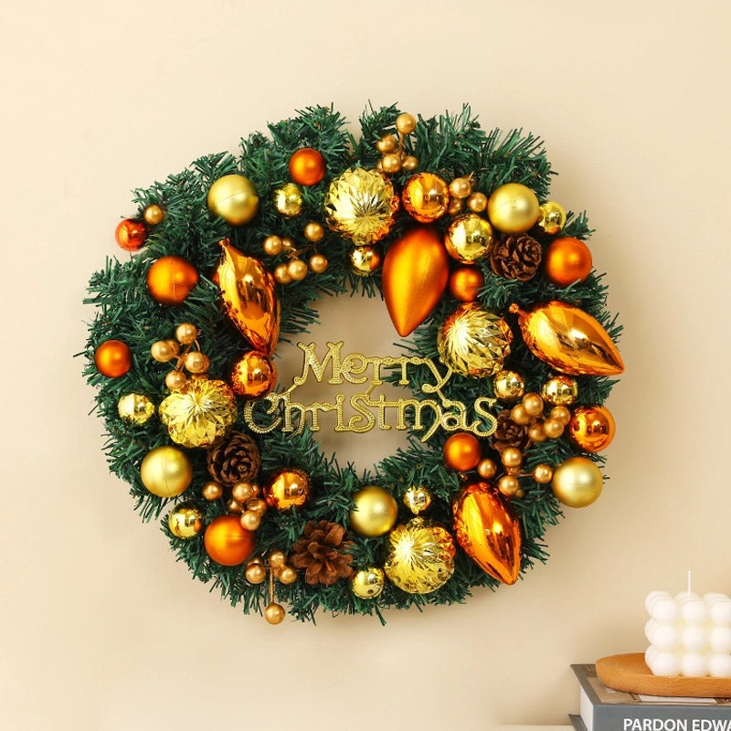 Christmas Rattan Garland Door Hanging Decoration for Hotel Mall Scene Layout Supplies|Christmas Decorations