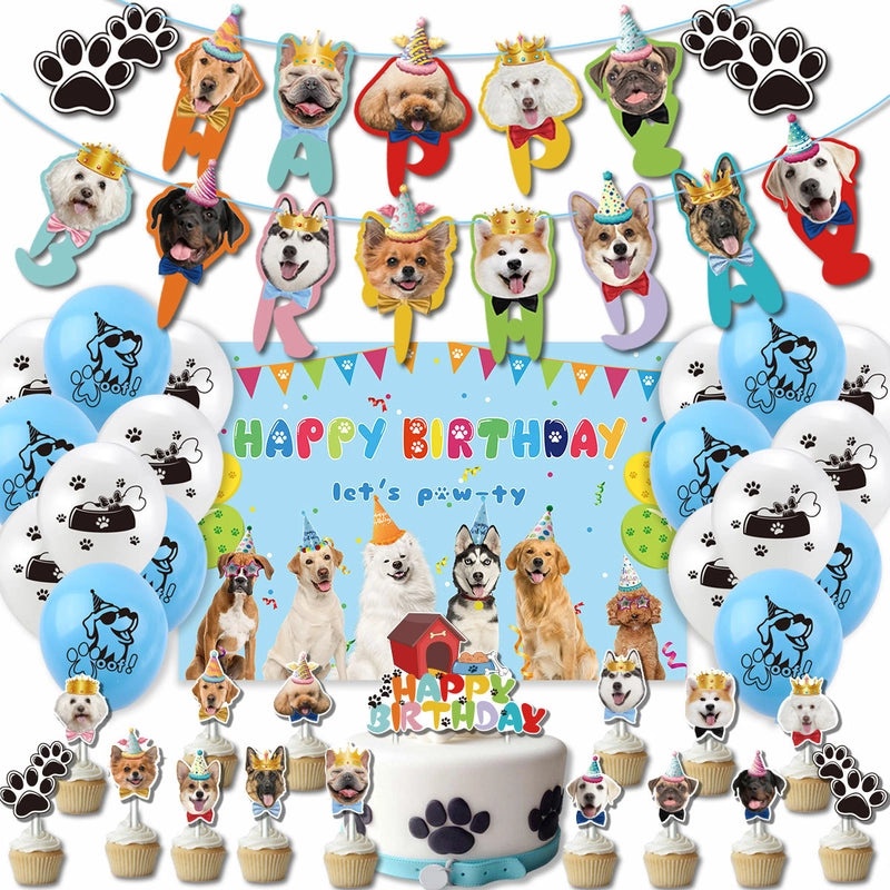 Cute Dog Emulsion Paper Hanging Ornaments for Holiday Party Decorations|Party Supplies & Decorations