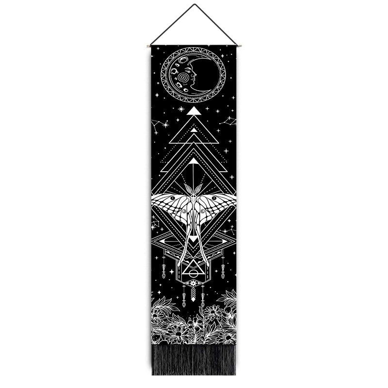 Nordic Sun and Moon Wall Tapestry Cotton Linen Blend Home Decor|Home Decor & Wall Art