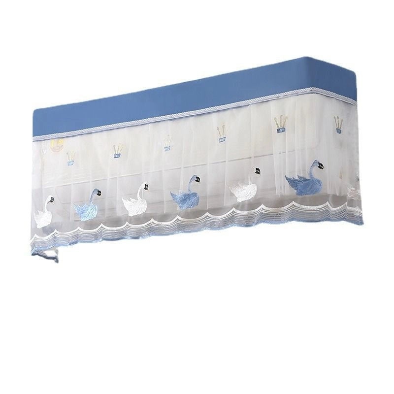 Air Conditioner Dust Cover Wind Shield Curtain Wall-mounted Machine Protector Windproof Dirt-resistant Fabric|Home Appliances Accessories