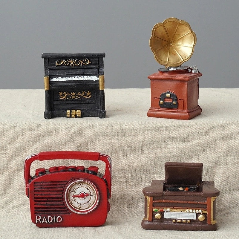 Vintage Camera Digital Phone Resin Figurine | Home Decor & Collectibles