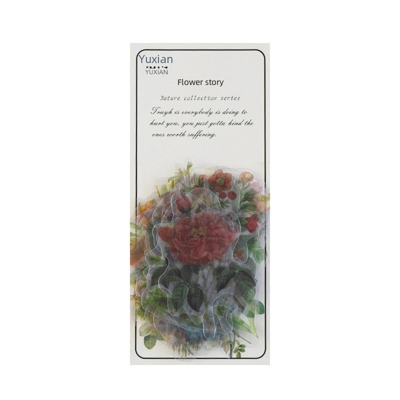 Natural Photo Collection Secret Window Pet Handbook Sticker Set 12 Styles Creative Plant DIY Decoration|Stationery & Craft Supplies