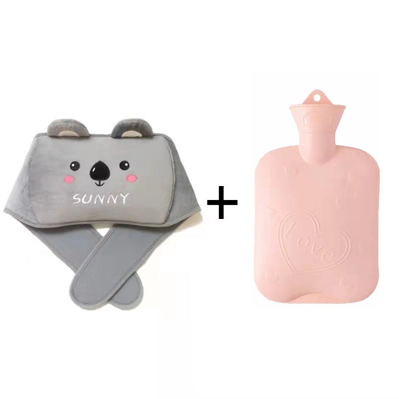 Plush Hot Water Bag with Protective Belt for Waist and Hands Warmth | Home & Personal Care