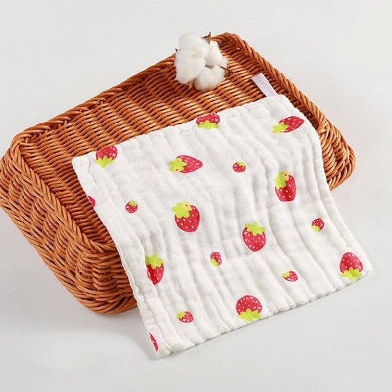 Cartoon Style Cotton Baby Burp Cloths Soft and Minimalist Newborn Accessories|Baby Accessories