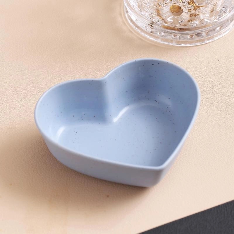 Creative Round Wheat Straw Seasoning Dish for Kitchen Snacks and Dips|Kitchen Storage & Organization