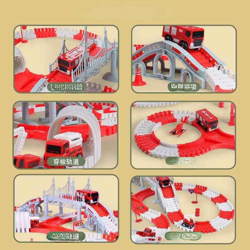 Handmade DIY Electric Fire Rail Car Educational Toys for Children Popular Student Gifts|Educational Toys