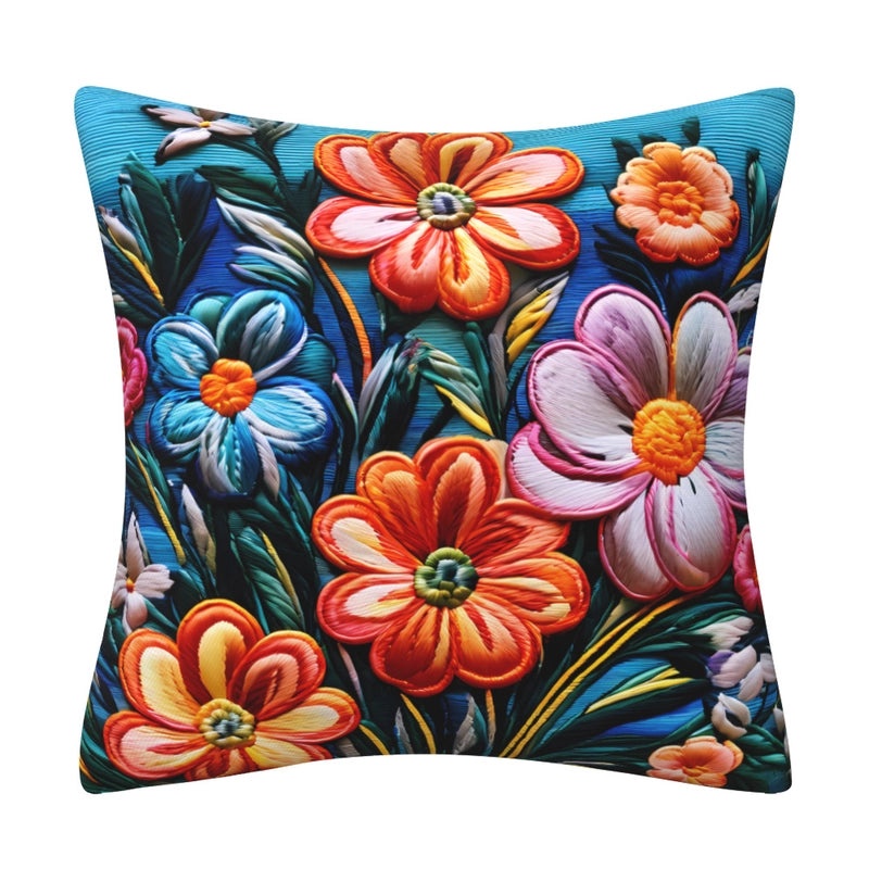Elegant Minimalist Floral Polyester Pillow Covers for Couch and Sofa Decor|Home Decor & Living Room Accessories
