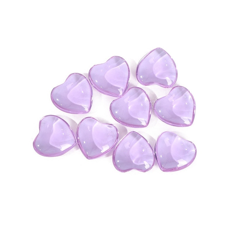 Pink 20mm Heart-Shaped Amethyst Crystal Ornament | Jewelry & Accessories