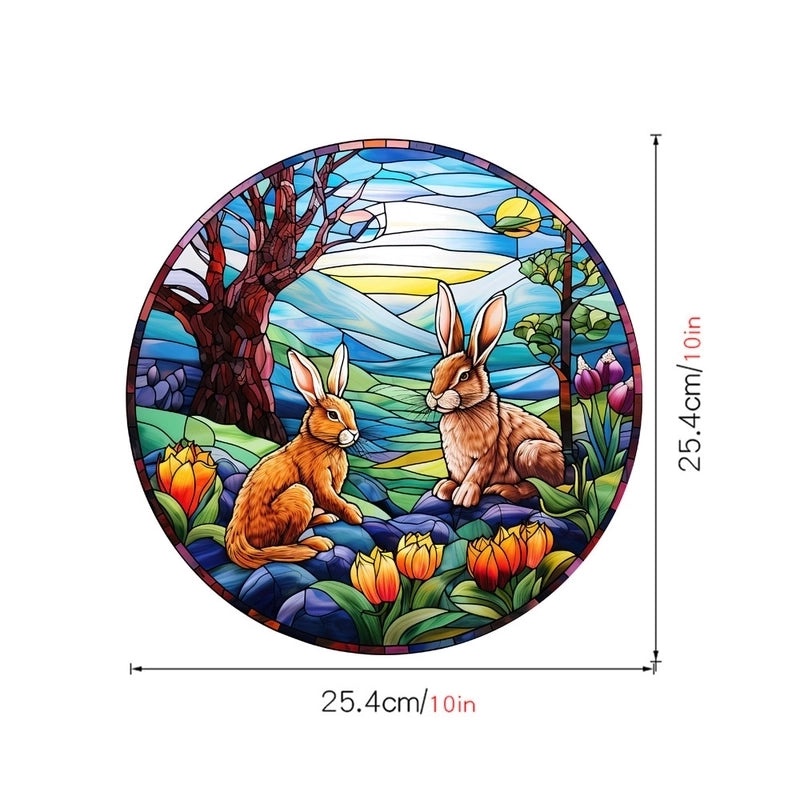 Cute Pastoral Rabbit PVC Wall Decal|Home Decor Wall Stickers