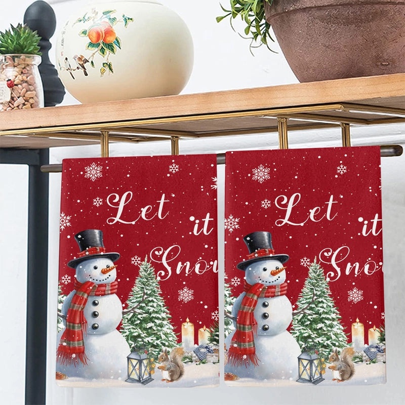 Christmas Holiday Cute Christmas Tree Soft Microfiber Towels|Home & Kitchen Textiles