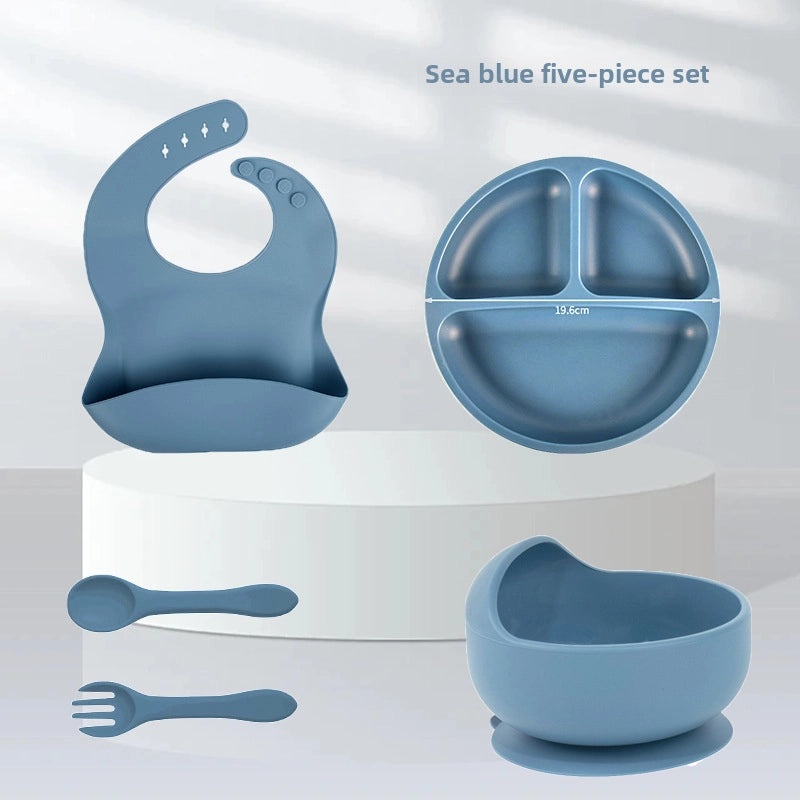 Baby Silicone Tableware Set for Toddlers | Baby Feeding Supplies